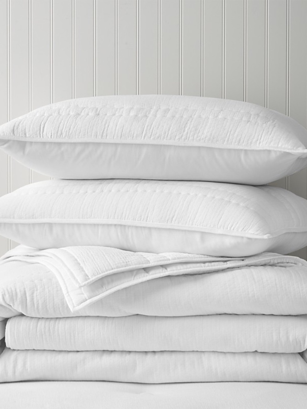 Sky Crinkle Gauze Coverlet Set, Twin 194137200560